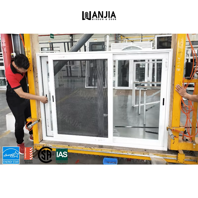 Hotel 1.8MM Profile Aluminum Windows Hurricane Proof Soundproof Sliding Windows Double Tempered Insulating Glass Sliding Windows