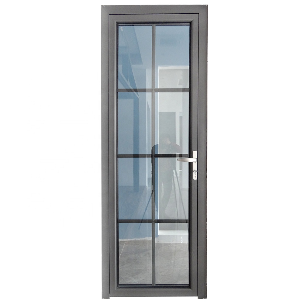 WANJIA Aluminum Swing Door Hinged Single Doors French Style Casement Door