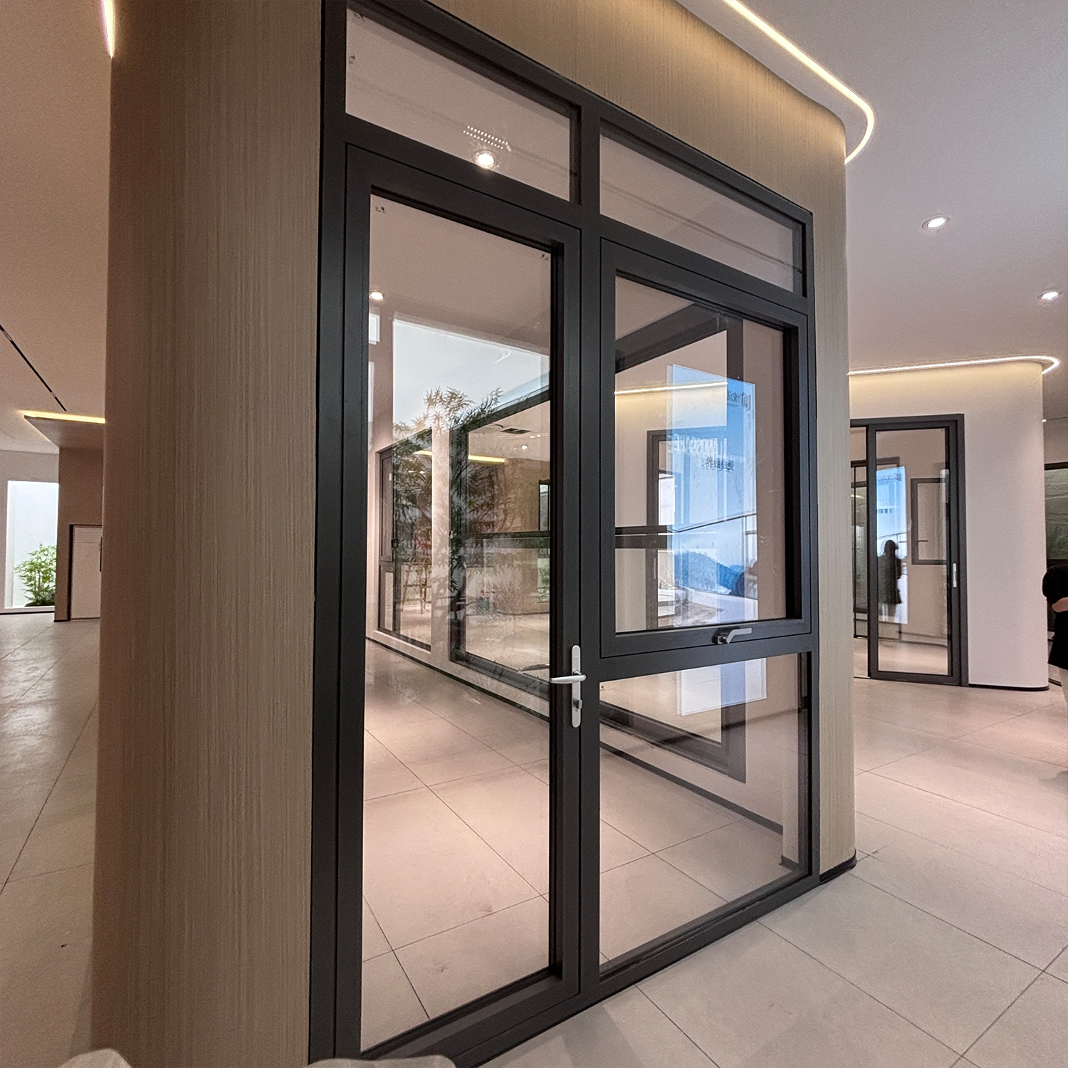 Black Aluminum Frame Glass Thermal Insulation Interior Door Fire-Rated Sliding Door for Hotels Offices Entry &amp; Bathroom