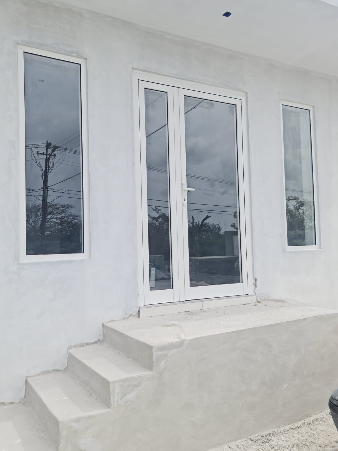 China Manufacturer Swing Open Aluminium Glass French Doors Double Panel Exterior Aluminium Door for Patio