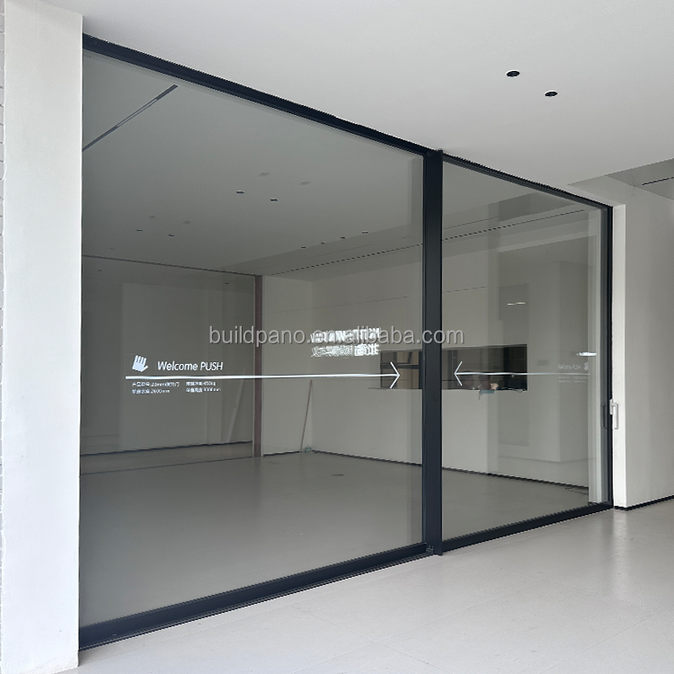 Heavy Duty Modern Design Glass Pocket Sliding Door with Thermal Break Aluminium Profiles for Garden or Interior Patio Use