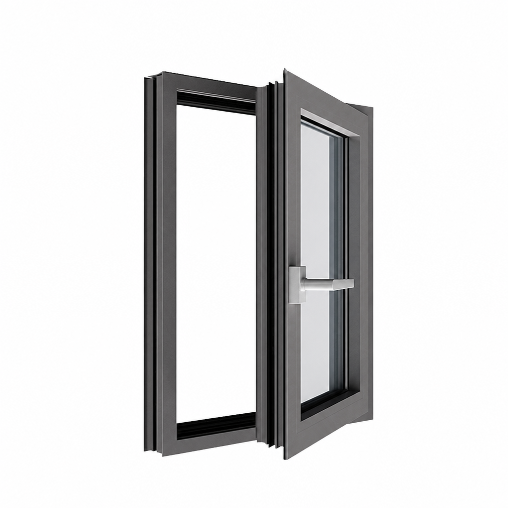 Custom Custom Windows With Low E Acoustic Glass in Aluminum Alloy Frame System, Glass Windows for Homes and Porch Project Design
