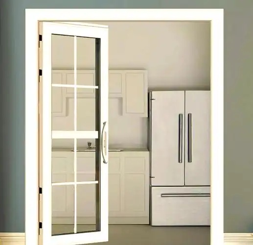 High-quality Modern Aluminum Alloy Sliding Double Doors with Fiberglass Screen-For Bedrooms Kitchens Supermarkets-PDPT Style