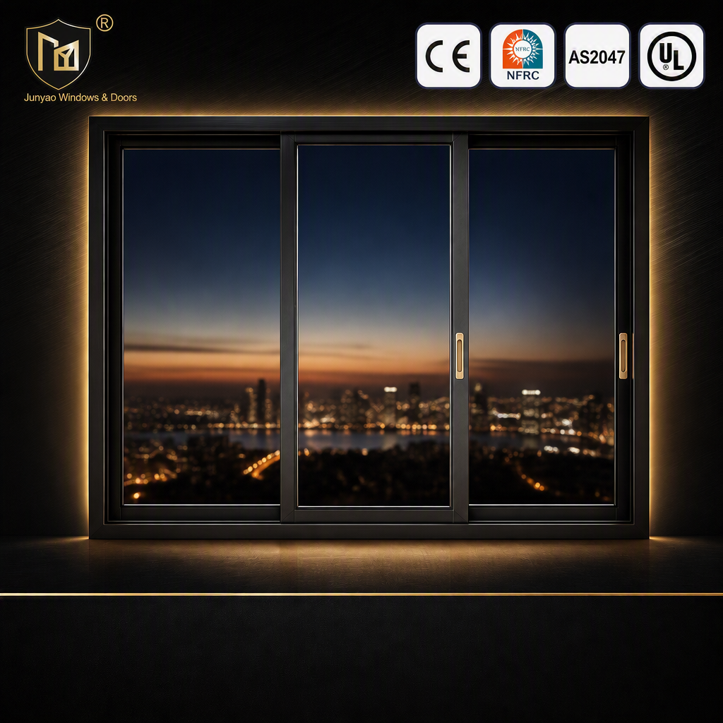 2026 Luxury Modern Aluminum Sliding Window CE NFRC AS2047 UL Certified 6063-T5 OEM ODM Thermal Break Exterior Soundproof Villa