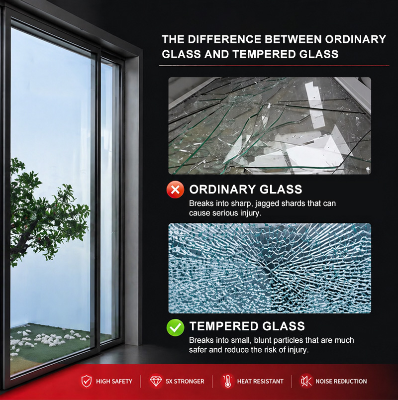 Aluminum Alloy Double-Layer Glass Fiberglass Side Opening Door Ultra-Narrow Minimalist Design Fireproof Soundproof Kitchen