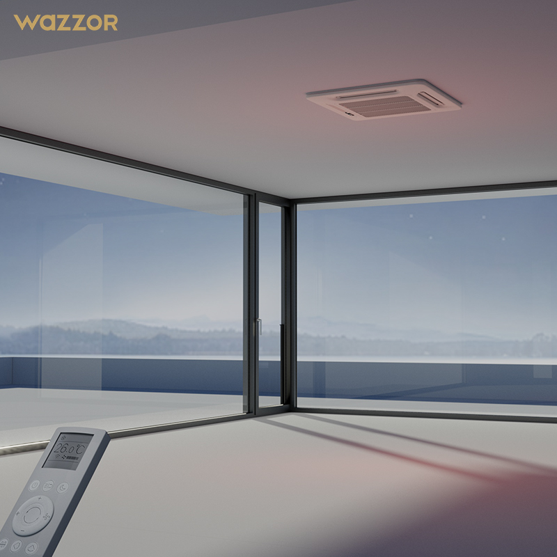 Wazzor Hurricane Proof High Impact Black Aluminum Alloy Low-E Glass Aluminium Windows And Doors Casement Window S For USA