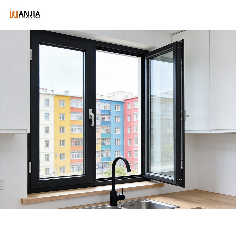 NFRC Soundproof Double Glazed Insulated Aluminium Glass Casement windows Design Impact Energy Efficiency Aluminum Window