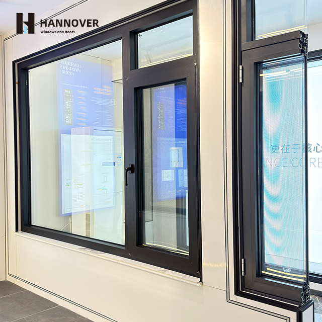 Modern Energy Efficient NFRC Aluminum Alloy Swing Casement Window Double/Triple Glazed for Commercial Residential Bedroom Use