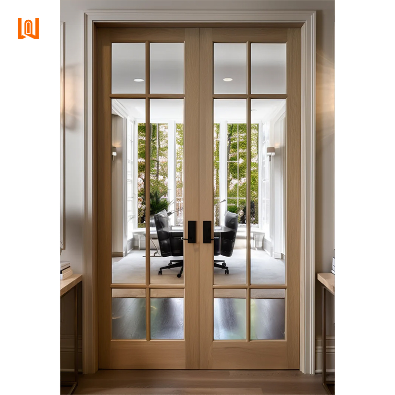 Wholesale Resort Houses Residential Interior French Doors Factory Direct Aluminum Casement Doors Aluminum Wood Doors