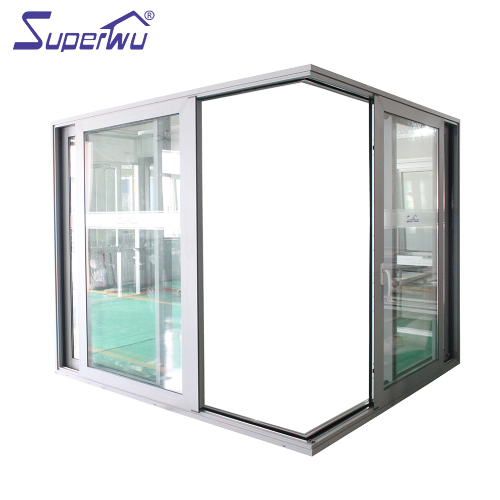 Florida Hurricane Proof Impact Rated Large Missile Sliding Patio Doors Aluminum Laminated Glass Sliding Door Impact Resistance