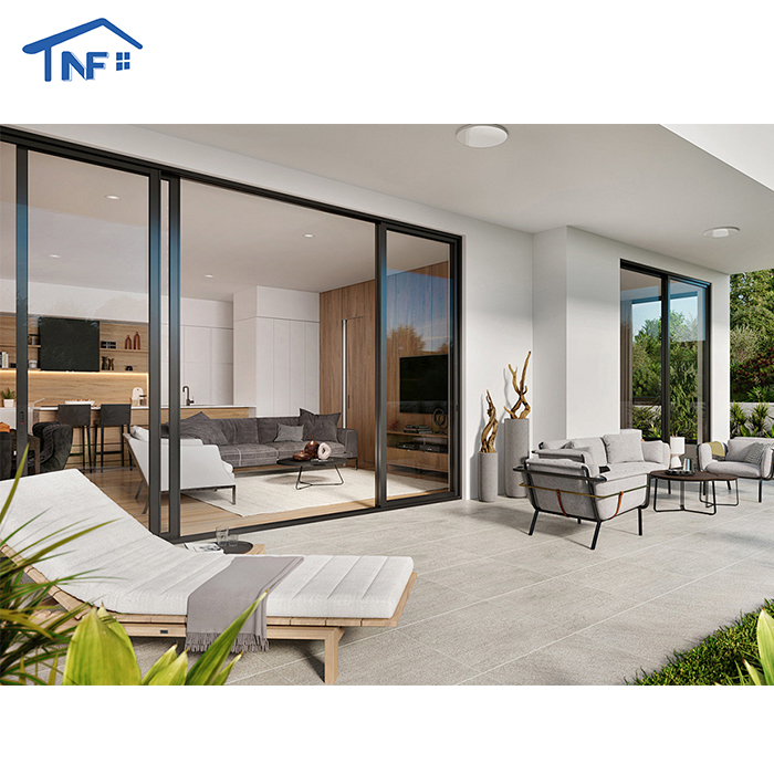 Aluminum Alloy Folding Screen NF Magnetic Roller Blind Stainless Steel Insect Control Sliding Doors Tempered Glass Mosquito Net
