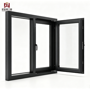 Aluminium System Casement Windows Energy Saving Double Safety Glass Aluminum Tilt And Turn Window | Aluminum Tilt Turn Window