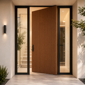 Luxury Aluminum Pivot Entry Door With Modern Design And Thermal Insulation For Exterior Use In Premium Villa Apartment Projects