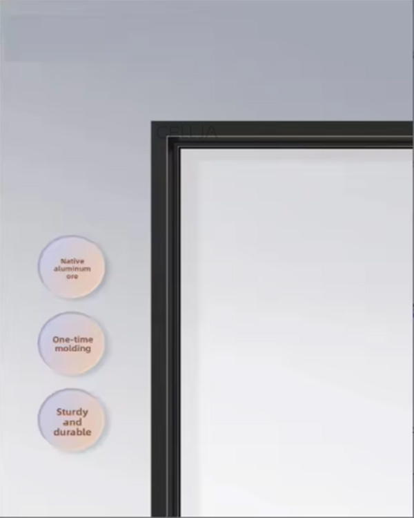 Modern Style 79x32 Aluminum Alloy Tempered Frosted Glass Door Waterproof for Interior Bathroom Use Finished Surface