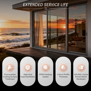 Hurricane Impact Aluminum Sliding Door