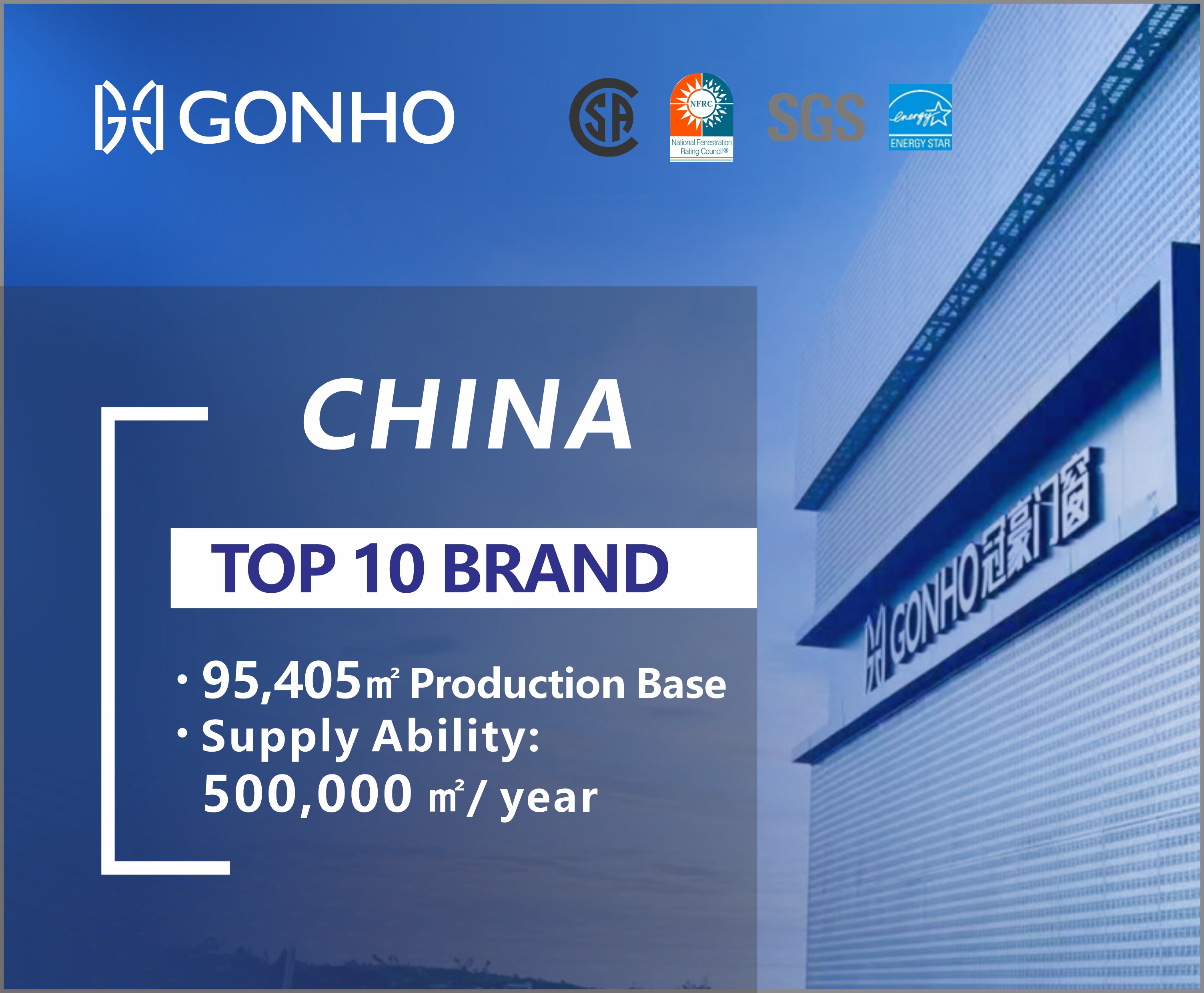 GONHO Aluminum Folding Door Banner