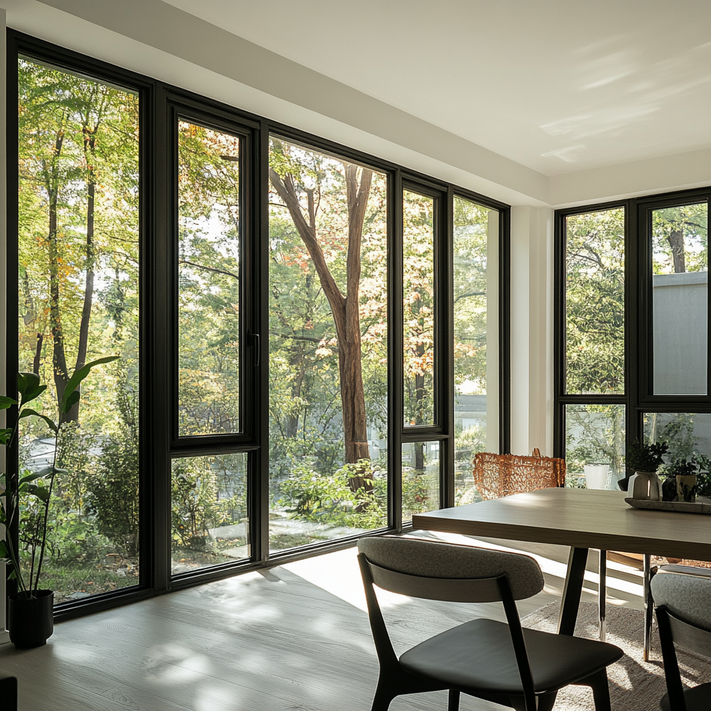 Modern Design Heavy Duty Aluminum Awning Windows Energy Efficient Thermal Break Double Glazed Argon Filled Glass System Outdoor