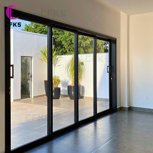 Modern Aluminum Double Glass Slide and Swing PT Door