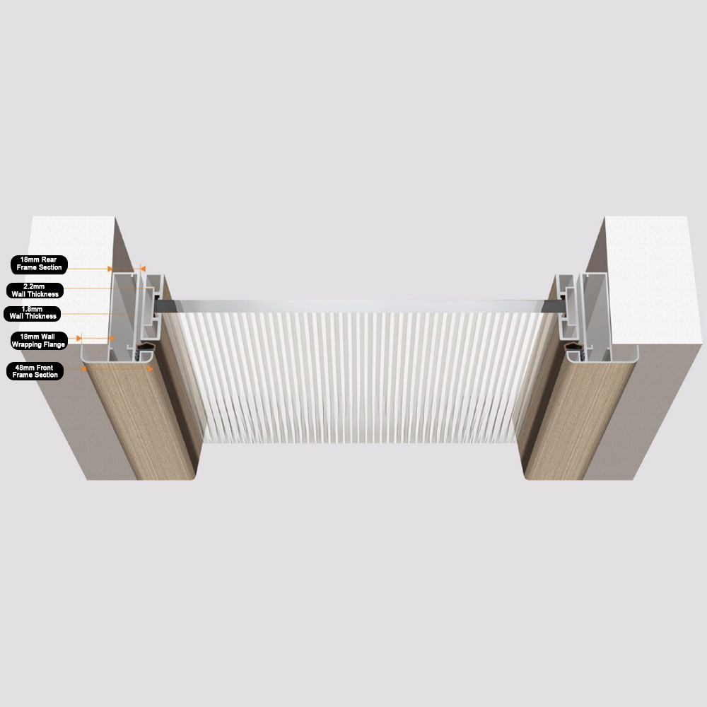 Ultra Narrow Frame Full Aluminum Glass Swing Door, All Aluminum Frame Fluted Frosted Glass Bathroom Door With Grid Design