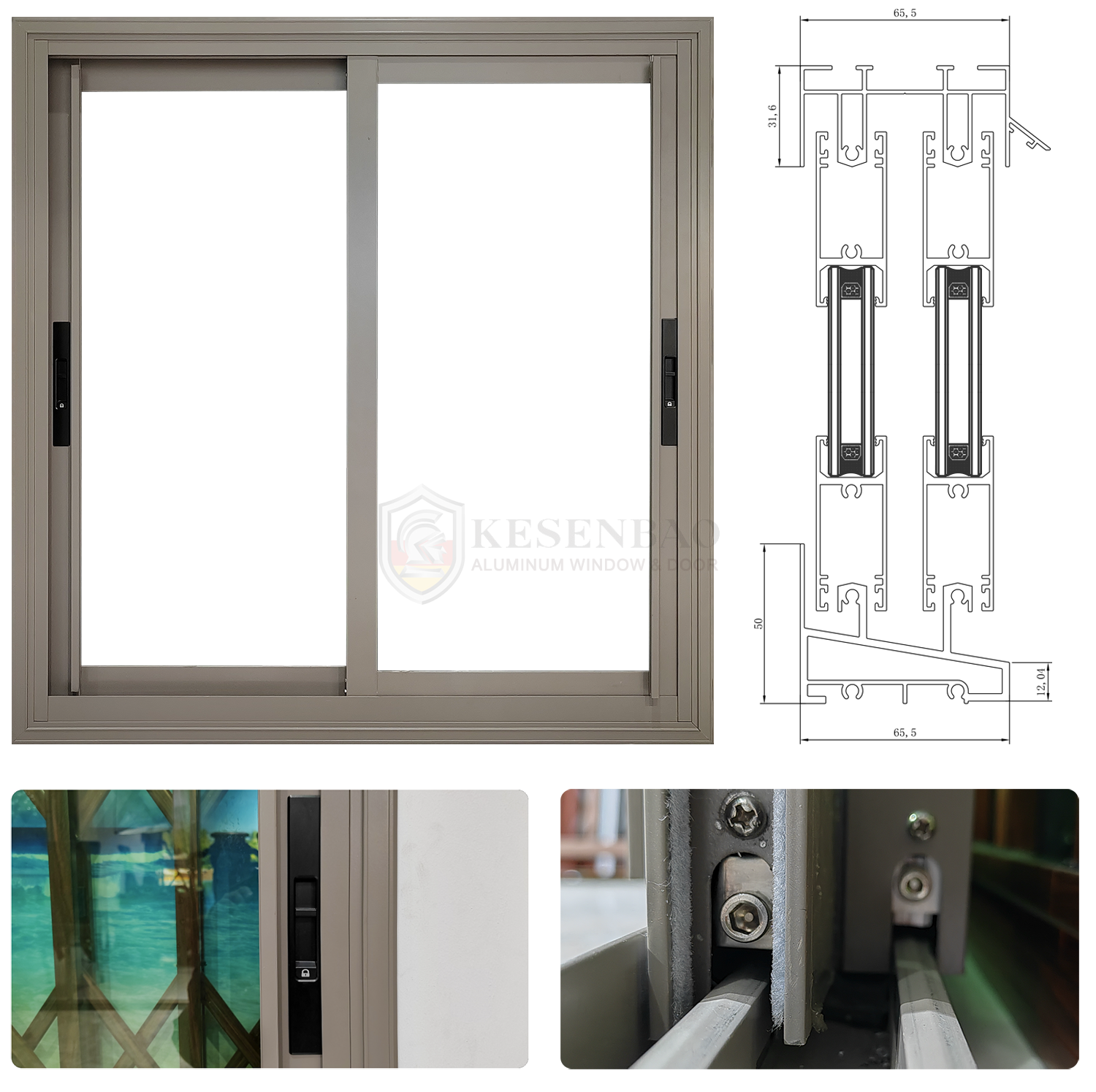 65 Series Sliding Window Detail