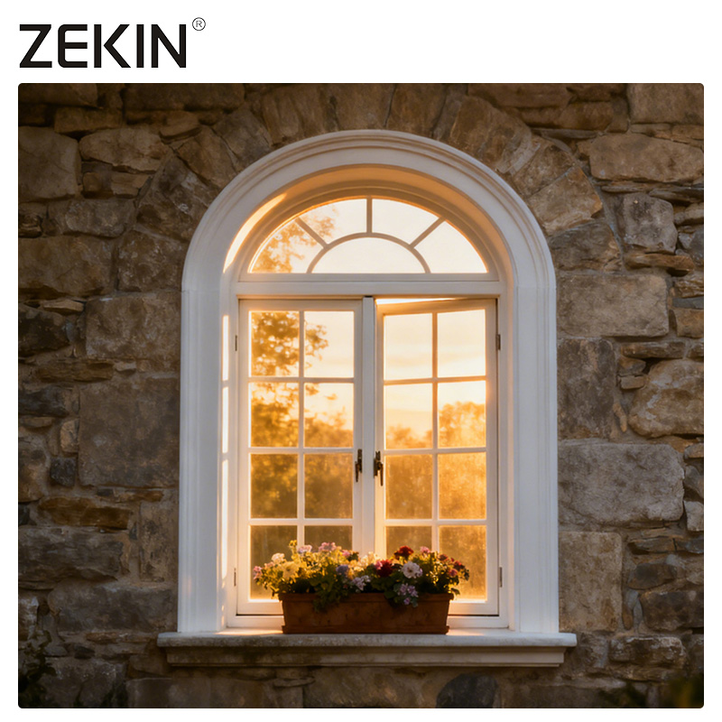 ZEKIN Custom Villa Hurricane Proof High Impact Black Aluminum Alloy Thin Profile Aluminium Windows And Doors Casement Window