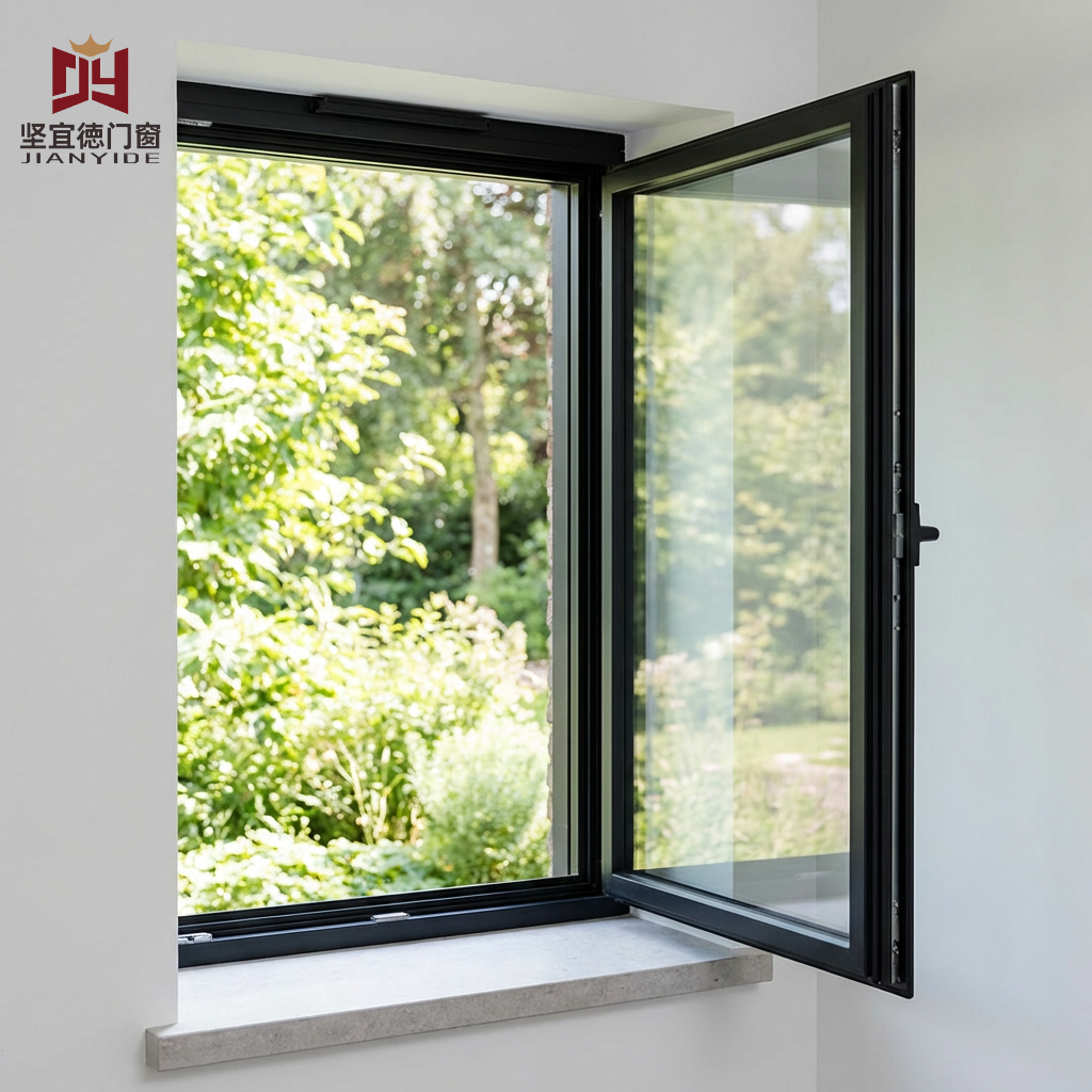 Waterproof Aluminium Casement Windows Energy Efficient Custom Size OEM ODM Manufacturer For Residential Projects CE Certified