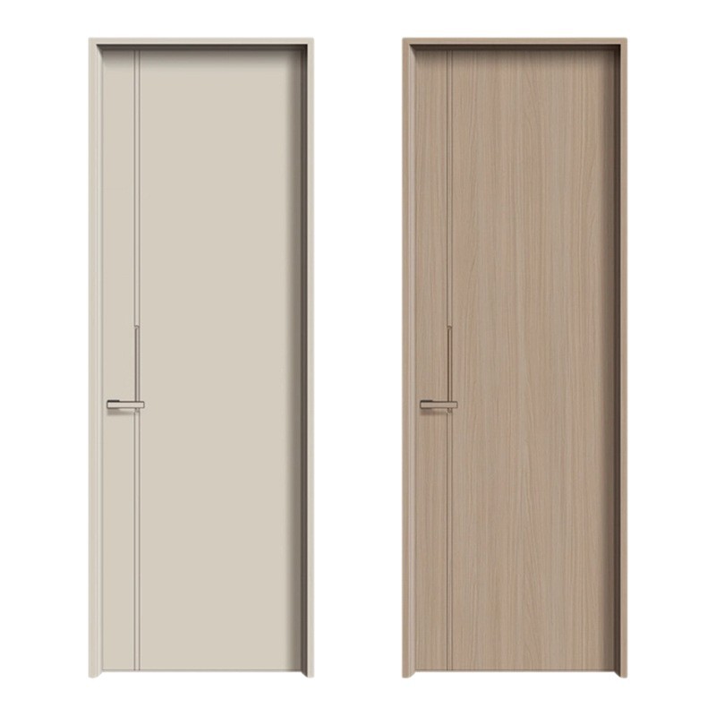 Waterproof Aluminum Interior Internal Doors Custom Minimalist Flat Panel For Apartment