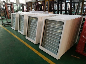 Aluminum Glass Louver Windows With Mosquito Net Shutter Window by Hand Jalousie Window