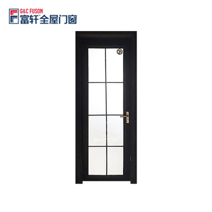 Tempered Glass Bathroom Casement Door