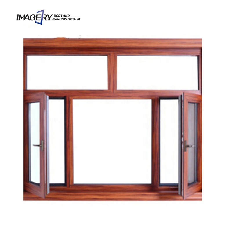 Imagery Swing Opening Aluminium Profile Doors and windows Double Glass Casement Window Garden Glass