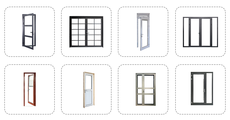 AS2037 NFRC Half Glass Half Aluminum Casement Door
