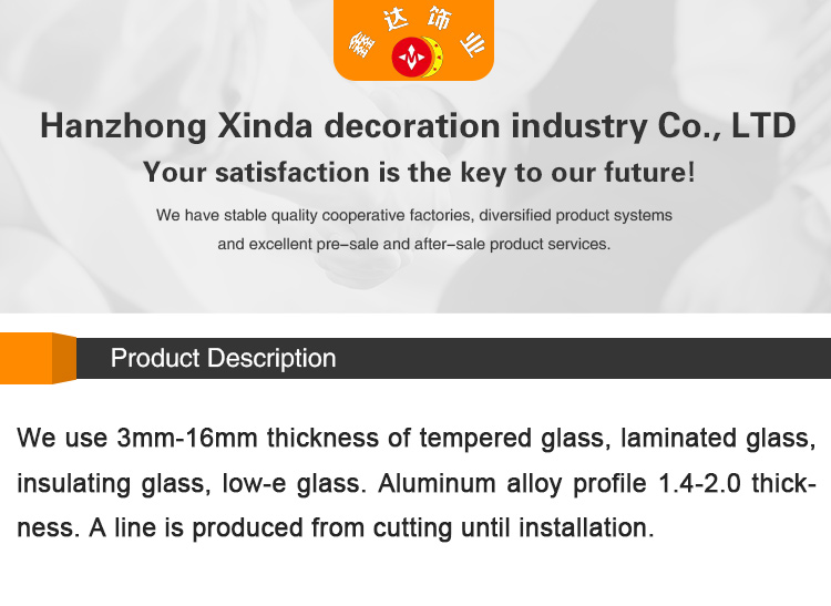 Xinda Glass Product Banner