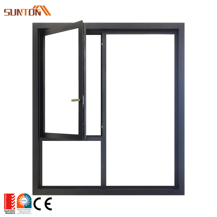 AS2047 Australian Standard Aluminium Alloy Double Glazed Glass Door and Aluminum Casement Window