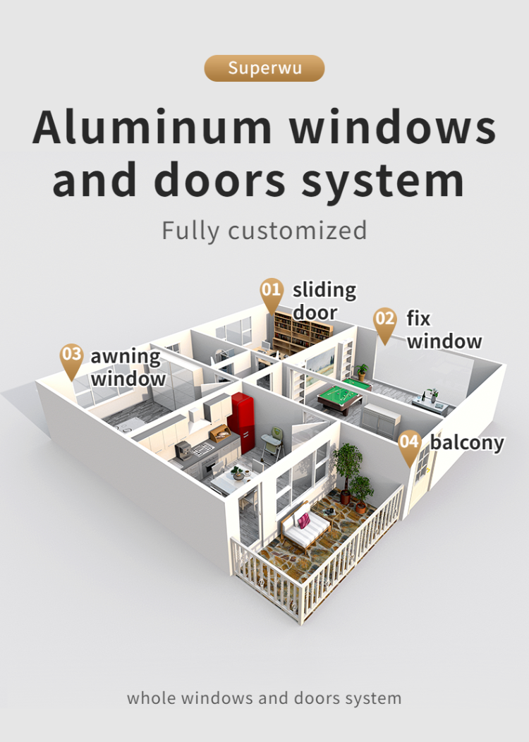 NFRC AS2047 Manual Finished Exterior Safety Impact Entry Doors with Double Glass Aluminium Frame for Bedroom and School