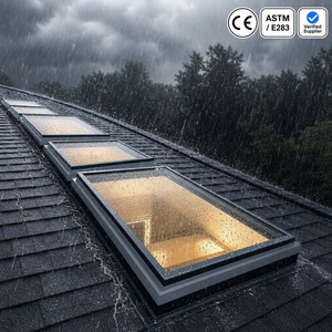 Double Glazed Flat Roof Aluminum Skylight
