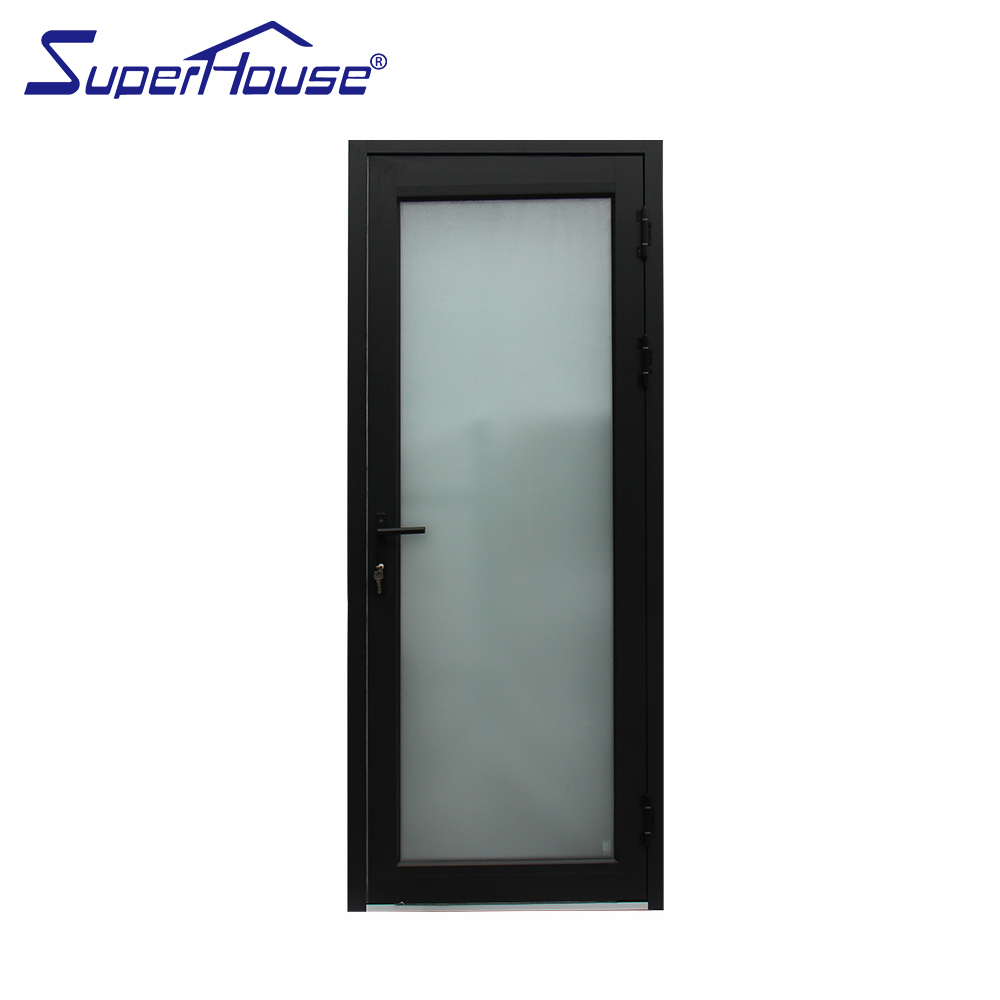 Superhouse Used Storm Doors Commercial Aluminum Storm Double Tempered Glass Swing Door