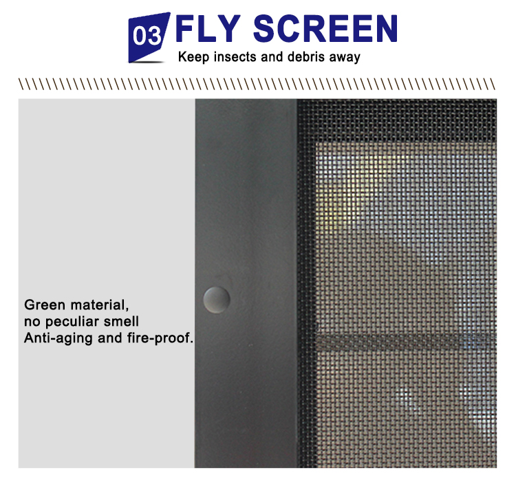 Aluminium Jalousie Windows With Single Tempered Glass With Flyscreen