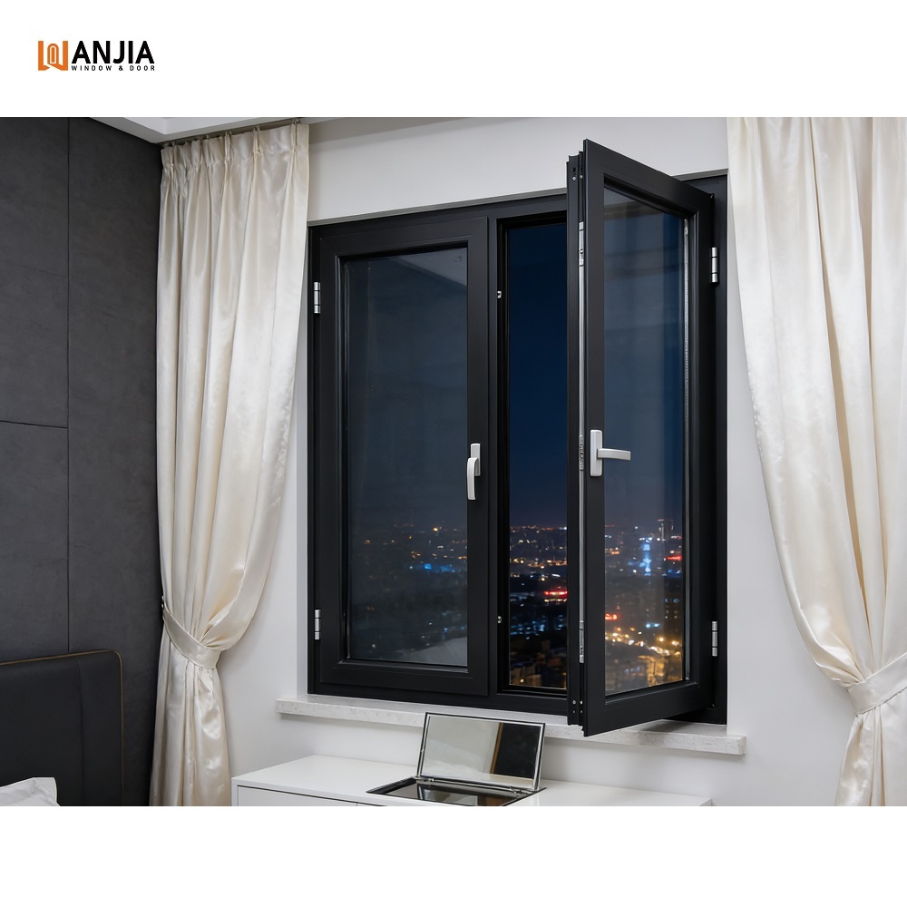 NFRC Soundproof Double Glazed Insulated Aluminium Glass Casement windows Design Impact Energy Efficiency Aluminum Window
