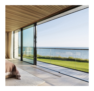 AS2047 Modern Design Australian Double Glazed Aluminium Patio Sliding Doors Exterior Sliding Stacker Aluminum Patio Doors