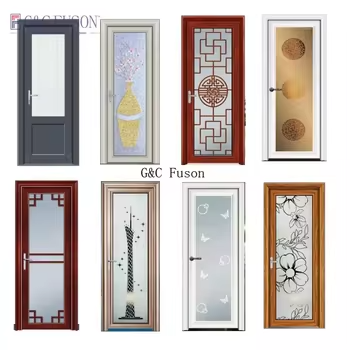 Fuson Low Price Wholesale Quick Shipping Product Door Aluminum Fram Cabinet Aluminum Doors And Windows Casement Door