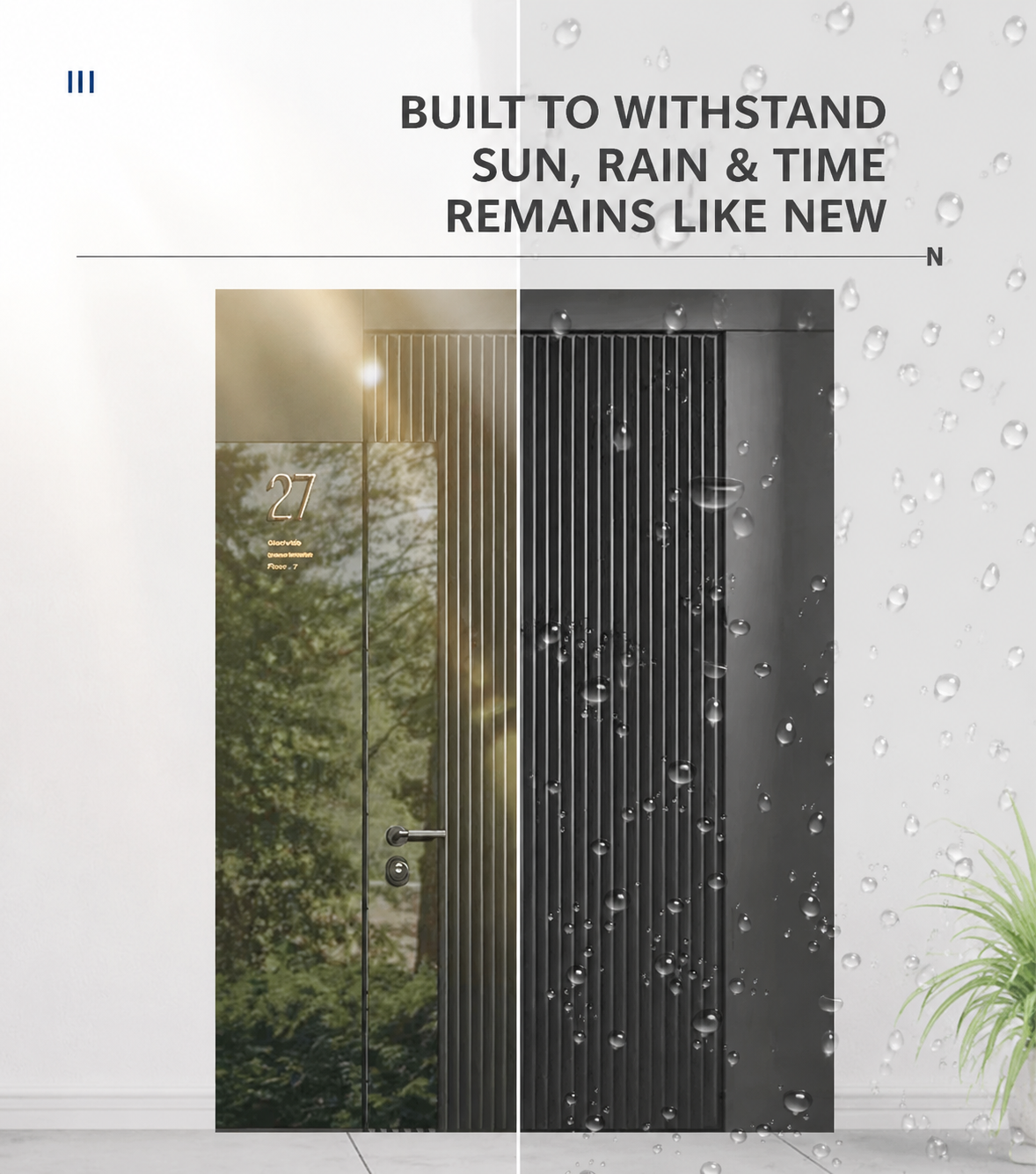 Luxury Aluminum Pivot Entry Door With Modern Design And Thermal Insulation For Exterior Use In Premium Villa Apartment Projects