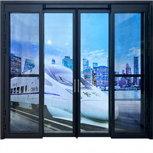 Modern Multi-functional Stacked Double-glazed Aluminum Sliding Door PT/PD Door with Both Swing and Sliding Opening Modes