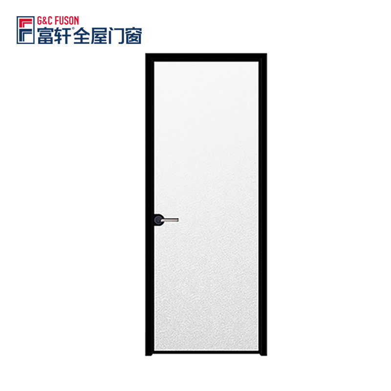 Hotel Room Glass Interior Casement Door With Lock Kitchen House Bedroom Door Office Aluminum Frame Swinging Glass Swing Door