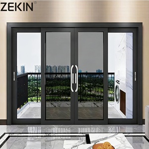As2047 NFRC Certification Double Glass Stacker Doors Commercial Exterior Patio