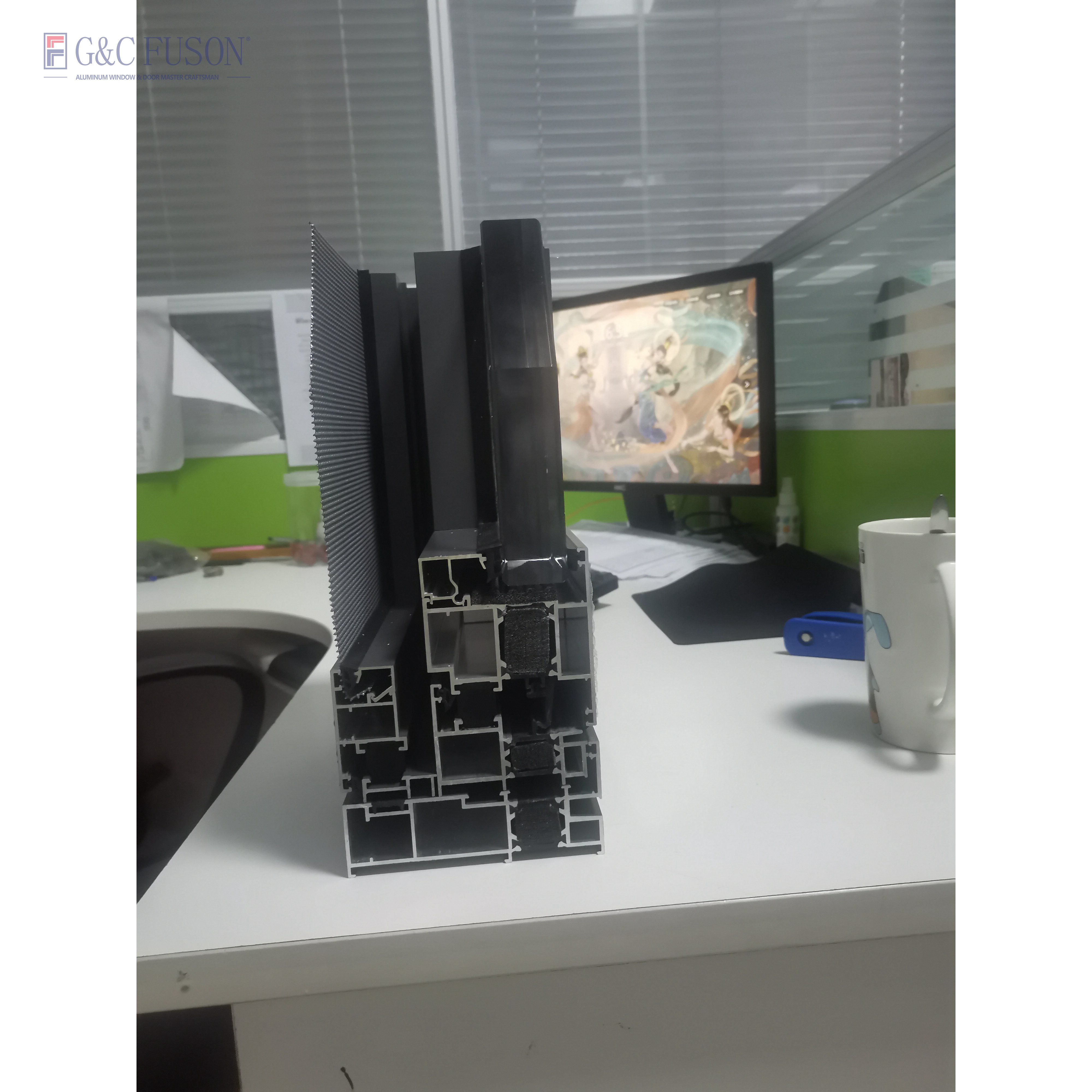 Fuson Thermal Break Aluminum Windows Double Glazing French Window Triple Glazed Casement House Windows