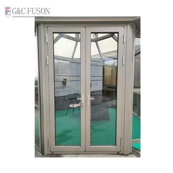 Fuson Low Price Wholesale Quick Shipping Product Door Aluminum Fram Cabinet Aluminum Doors And Windows Casement Door