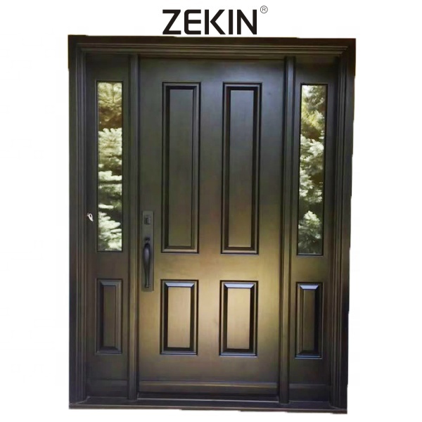 Customized High Quality Aluminum Pivot External Security Doors for House Metal Front Entry Door Exterior Aluminium Main Door