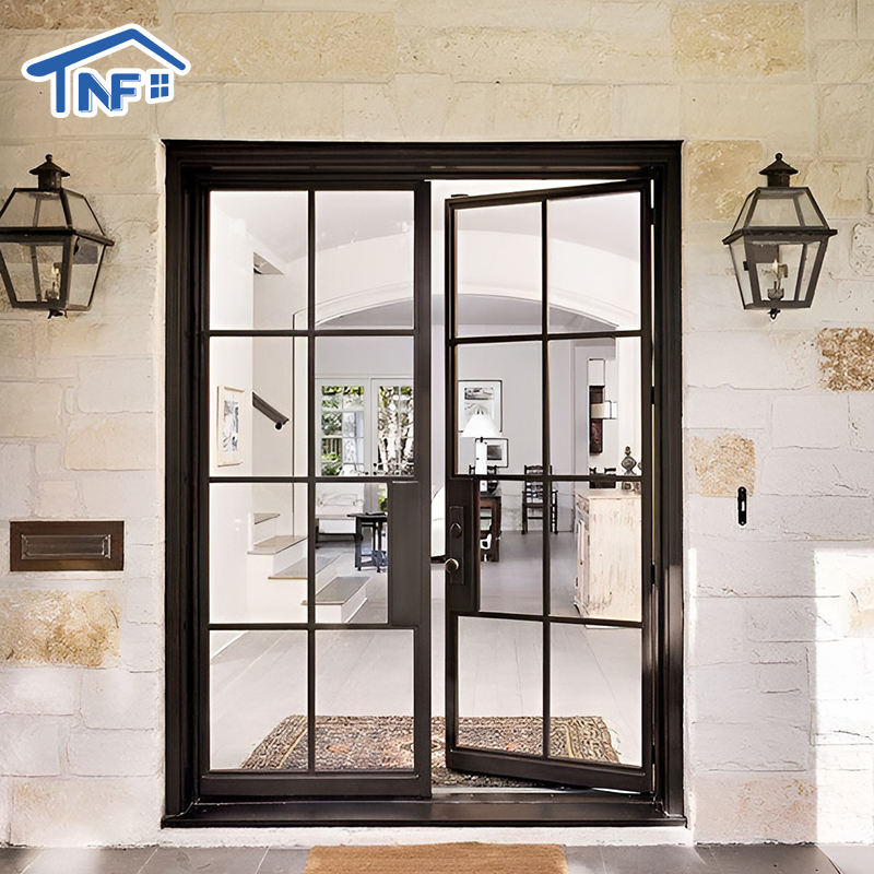 USA Modern Design NRRC Aluminum Kitchen Swing French Door Finished Alloy Surface For Villa Application Best Price