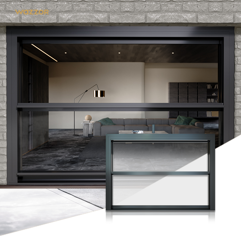 Wazzor Electric Lift Window | Motorized Vertical Operation Upward Electric Aluminum Windows Sliding Lift Window