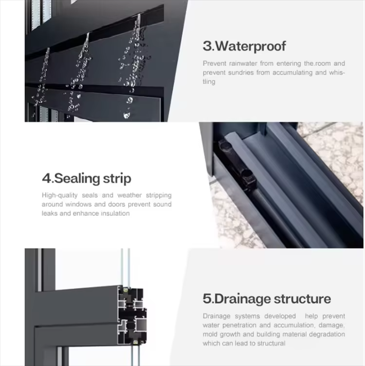 Factory Quality Popular Appearance Aluminum Glass Door Soundproof Double-Layer Glass Interior Door Frameless Aluminum French